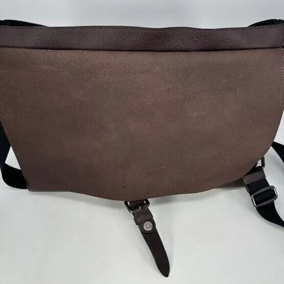 Coach Hudson Commuter Bag Oxblood Pebbled Leather Briefcase - Picture 8 of 12